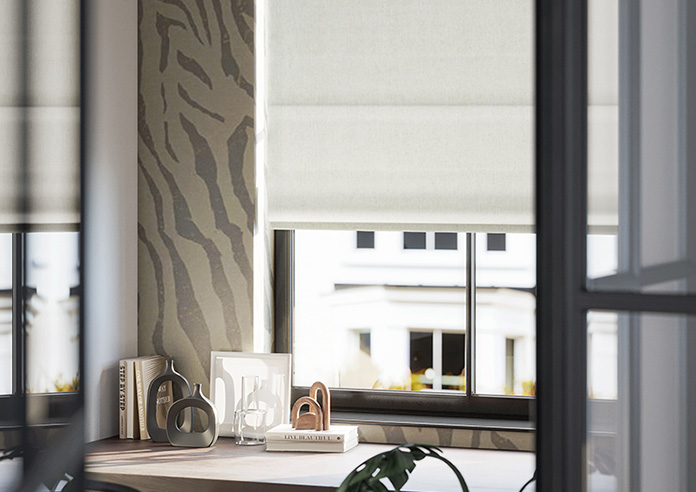 Tarbert, Egret - Motorised Roman Blind - Image 5